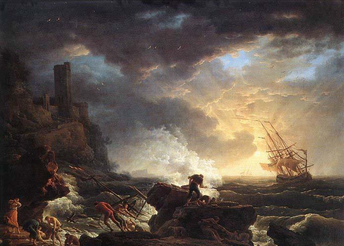 VERNET, Claude-Joseph Shipwreck oil painting image